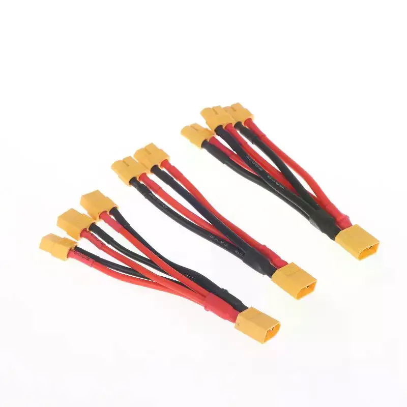 1Pcs 2/3-Way 12/14AWG Silicone Wire Male/Female Extension Y Splitter XT60 Parallel Battery Connector For Battery Charger Motor