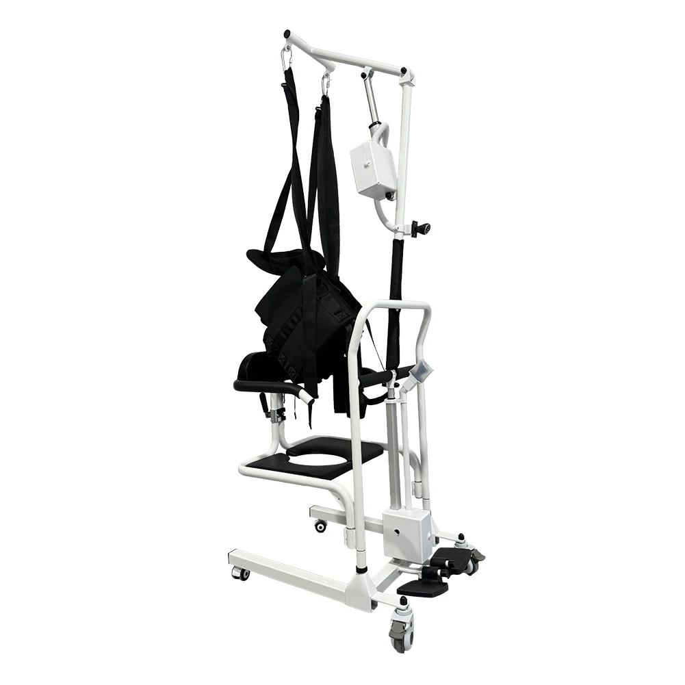 Coolfull 2026 Disabled Bathroom Safety Aid Electric Wheelchair with Sling and Commode Toilet