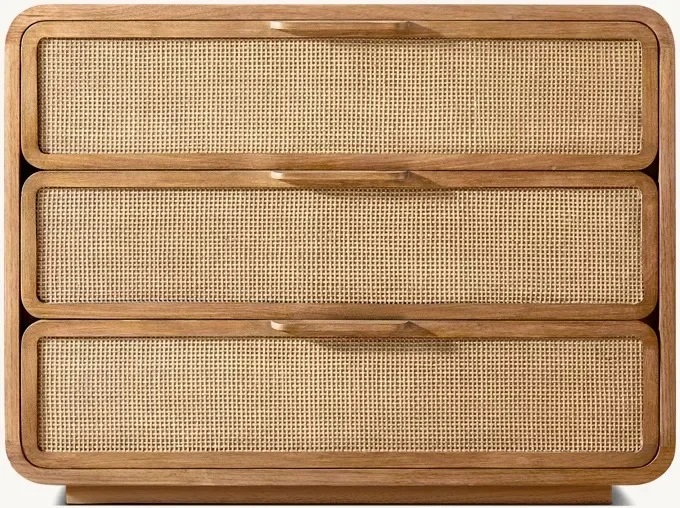 

-Luxury antique Italian furniture handmade solid oak bedside tables with organic modern design for bedroom or home use