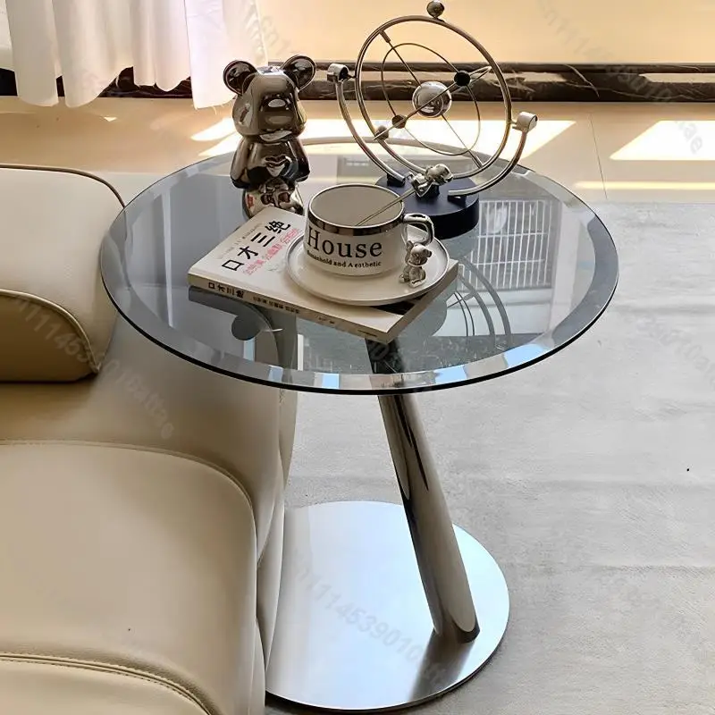 Light‑Luxury Italian Side Table, Multi‑Scene Leisure Corner Table For Living Room Bedroom Study Balcony Home Furniture