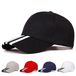 Unisex Three Horizontal Embroidery Baseball Caps Spring Autumn Outdoor Adjustable Casual Hats Sunscreen Hat