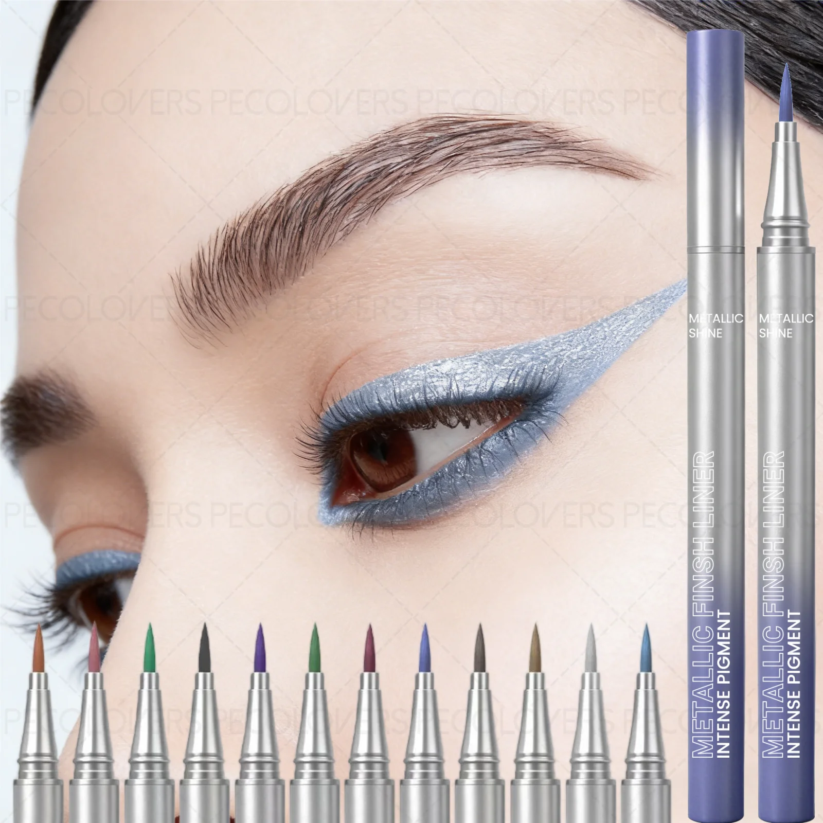 1 Stück wasserfester und wischfester Perlglanz-Eyeliner – schnell trocknend, verleiht einen zarten Touch und Glanz, vielseitiger Lidschatten