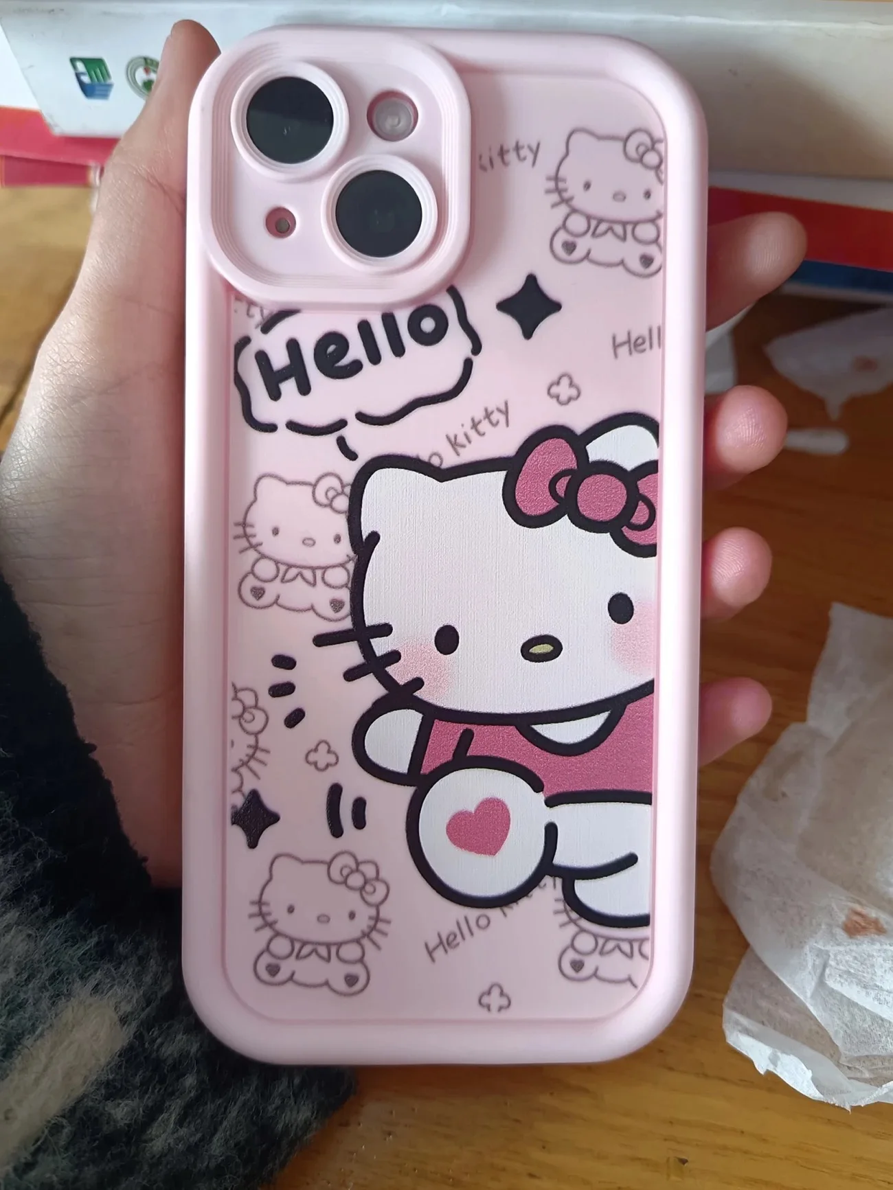 Nova capa de telefone Sanrio Ins Hello Kitty, adequada para iPhone 15 14 13 11 12 Pro Max Y2k capa de telefone para meninas soft shell marca moderna