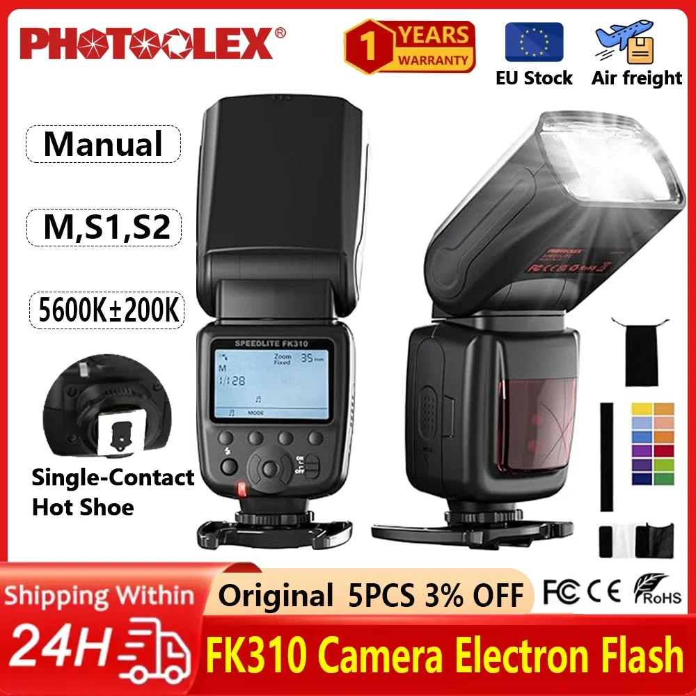

Флеш-видеосвет PHOTOOLEX FK310 с беспроводным сигналом и триггером для камер Canon, Nikon, Pentax, Olympus DSLR