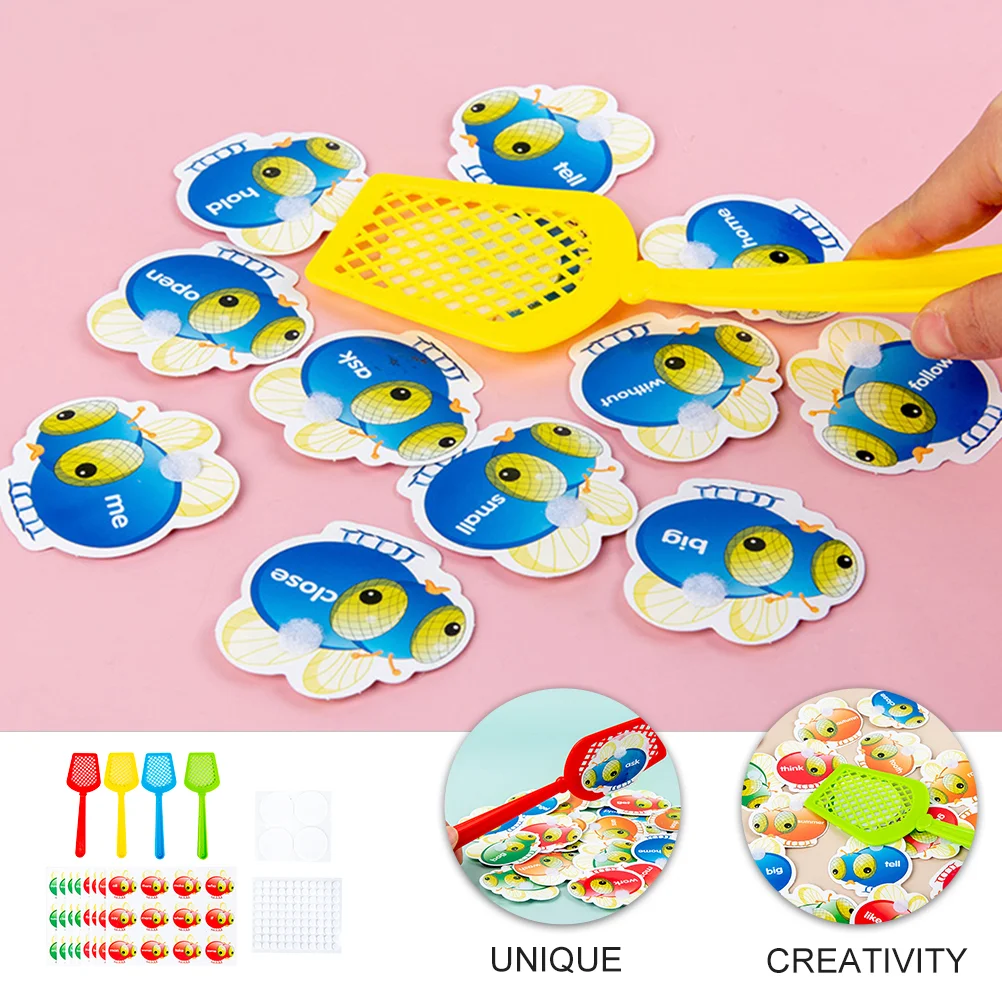 Swatter Board Game Toys English Word Learning Puzzle Teaching Prop Educational Homeschool Aids Paper Sight Child Auditory