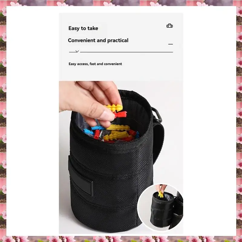 

2025 Nail Screw Storage Bag With Buckle Hanging Waist Nail Bucket Multifunctional Nail Waist Pack Nail Hanging Waist Kit,Nail Sc