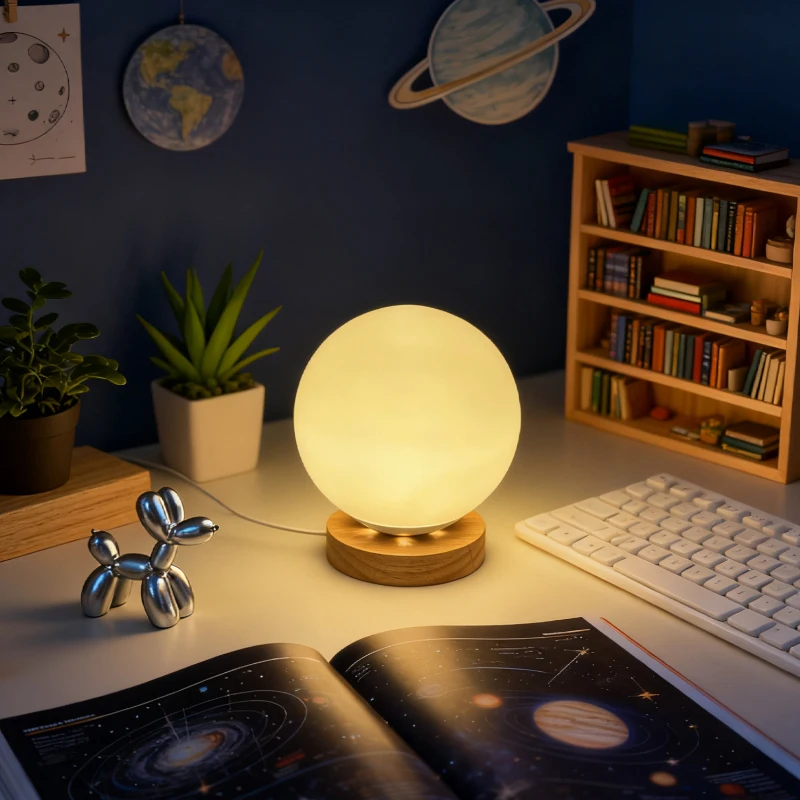 

Bauhaus Ball Table Lamp Bauhaus Postmodern Ins Style Ball Table Lamp Youth Bedroom Dormitory Show Flat Kids Room Hotel Romantic