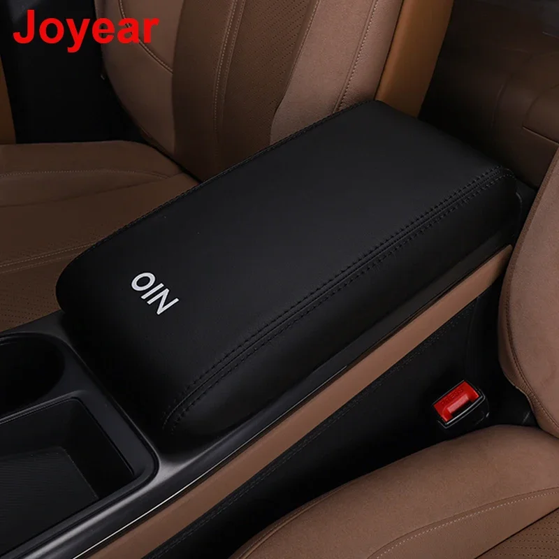 For NIO ES6 ES8 2020-2022 Car Armrest Box Case Cover Center Armrest Leather Cover Upholstery Decoration Accessories