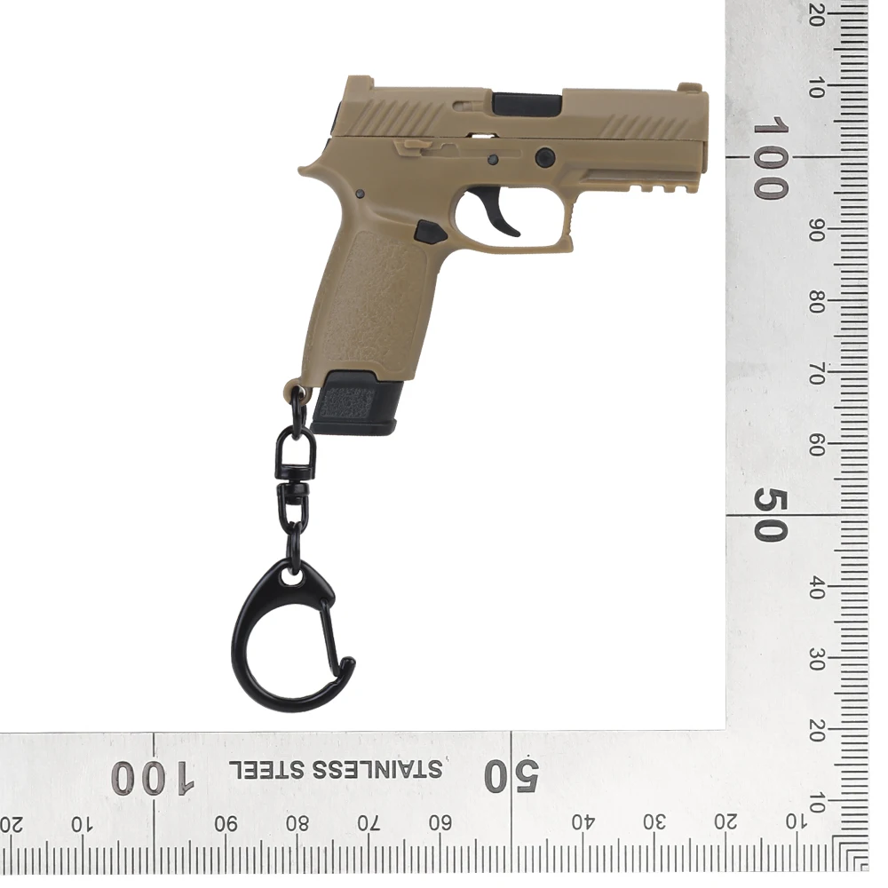 P320-Sand Mini-Pistole Schlüssel bund antike Miniatur Pistole Form Pistole Schlüssel ring Anhänger Ornament Geschenk für Armee Fan Modell Sammlung