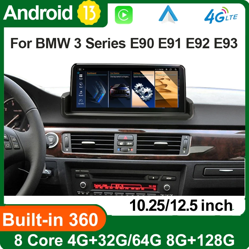 

ID8 Wireless Carplay Android Auto For BMW 3 Series E90 E91 E92 E93 Multimedia Screen Car Video Player GPS Navigation Touch Radio