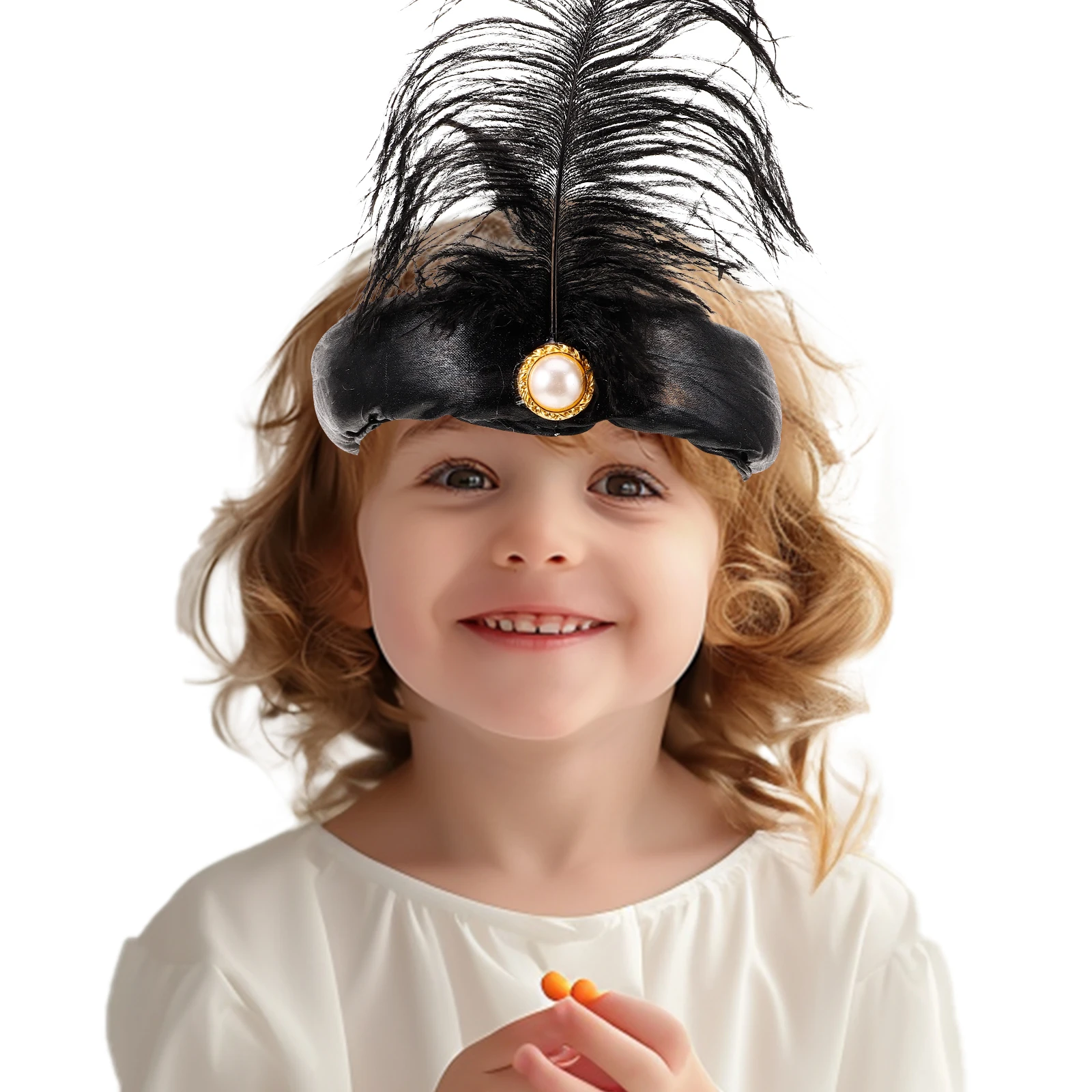 

Indian Prince Crown Hats Arabian Middle East Headdress Black Cloth Child Party Festival Cosplay Performance Decor Prop