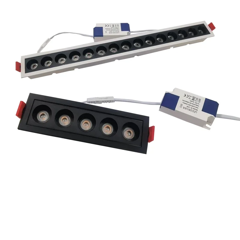 

Led Linear Light 10W 20W 30W Dimmable Recessed Strip LED Ceiling Lights COB LED Downlights AC85~265V Indoor Lighting