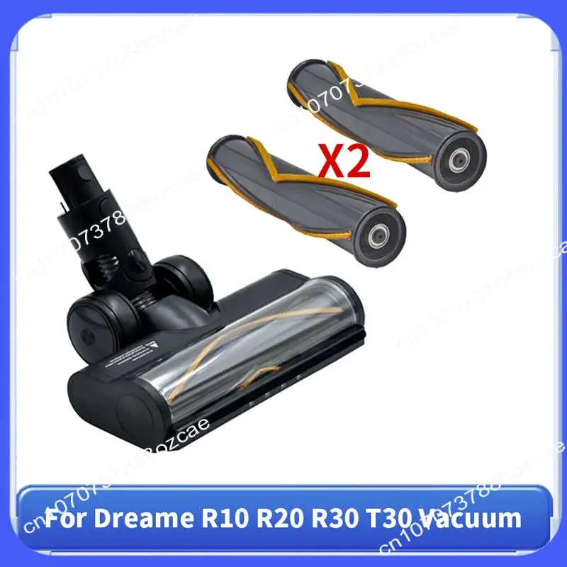 

A26P Floor Brush For Dreame R10 R20 R30 T30 Vacuum Vacuum Cleaner Parts Floor Soft Roller Brush Head With LED Dust Lights