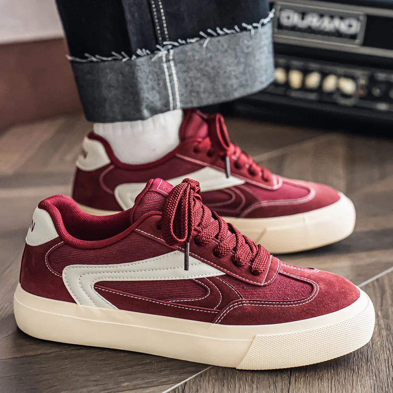 

Осень 2023, новая удобная повседневная спортивная обувь на толстой подошве, качественная модная трендовая повседневная мужская обувь с низким вырезом, туфли для доски