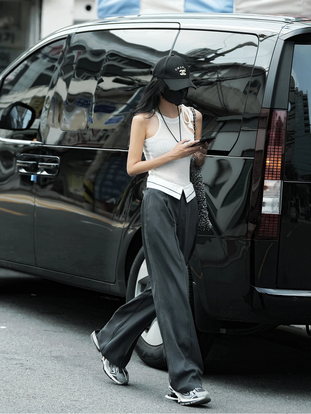 

Женские повседневные широкие брюки Luna7xi серого цвета, свободного кроя, прямые, костюмные, весенняя новинка, с высокой талией, из полиэстера