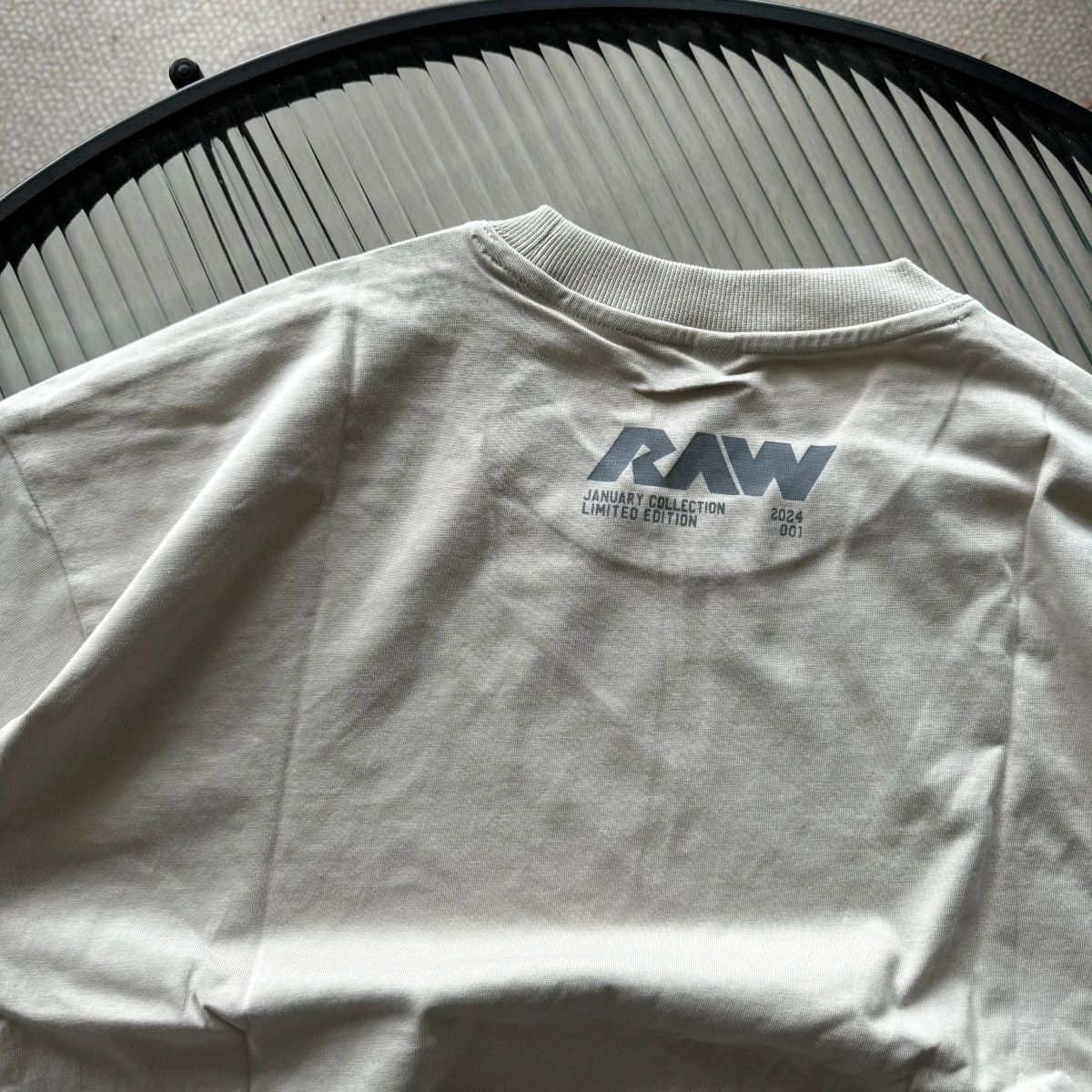 2025 جديد RAW SUPPS دائرة جديدة حرف بسيط كريس نفس القطن غسل تي شيرتات قصيرة الاكمام فضفاضة حركة اللياقة البدنية