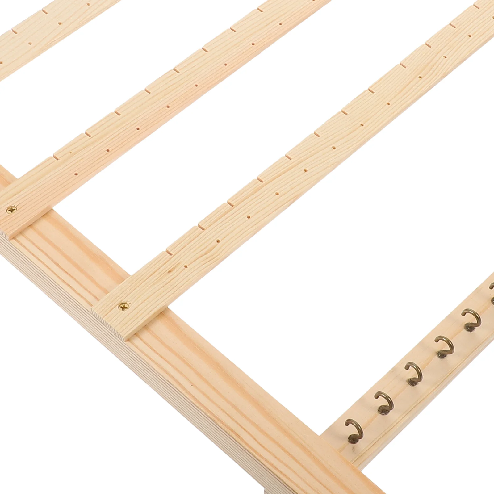 

Wooden Wall Mounted Jewelry Organizer Hanging Earring Necklace Holder Ear Studs Display Rack Jewelry Storage Holder