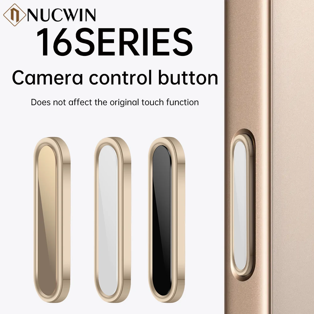 Camera Control Button Cover for iPhone 16 Pro Max 16 Plus Lens Side Alloy Metal Control Capture Button Proctection For iPhone 16