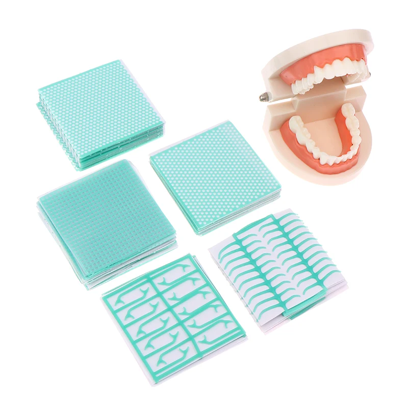 10Box Dental Lab Wax Mesh Square Grid Round Hole Shape Wax Sheet Dental Material For Cast Metal Partial Design