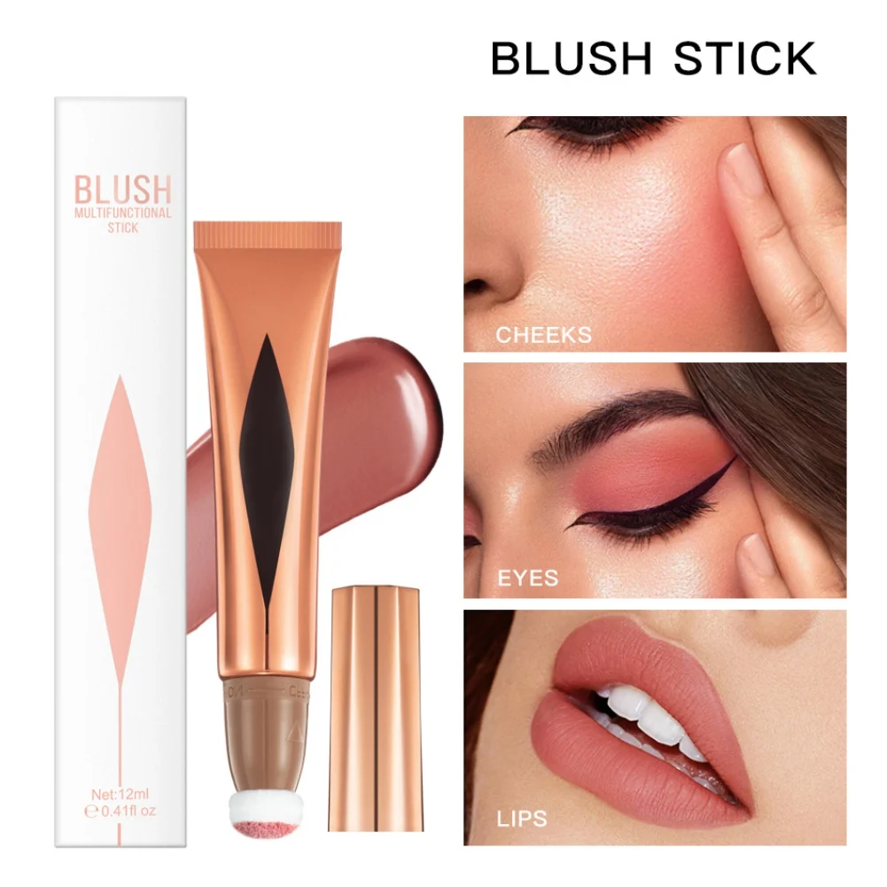 

Face Liquid Blusher Natural Cream Bronzer Contour Blush Cheek Eye Tint Blush Stick Makeup Highlighter Brighten Cheek Cosmetic