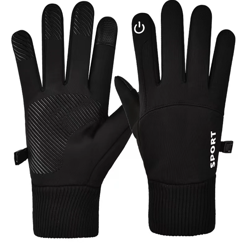 Winter Outdoor Sports Running Glove Warm Touch Screen Gym Fitness Full Finger Gloves For Men Women Knitted Magic Gloves