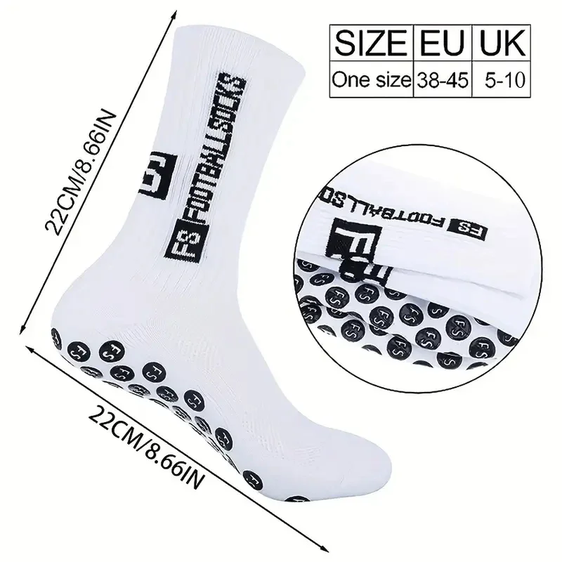 1Pairs Non-slip Football Socks Breathable Wear-resistant Outdoor Sports Socks For Soccer, Rugby, Basketball, Running - view 3