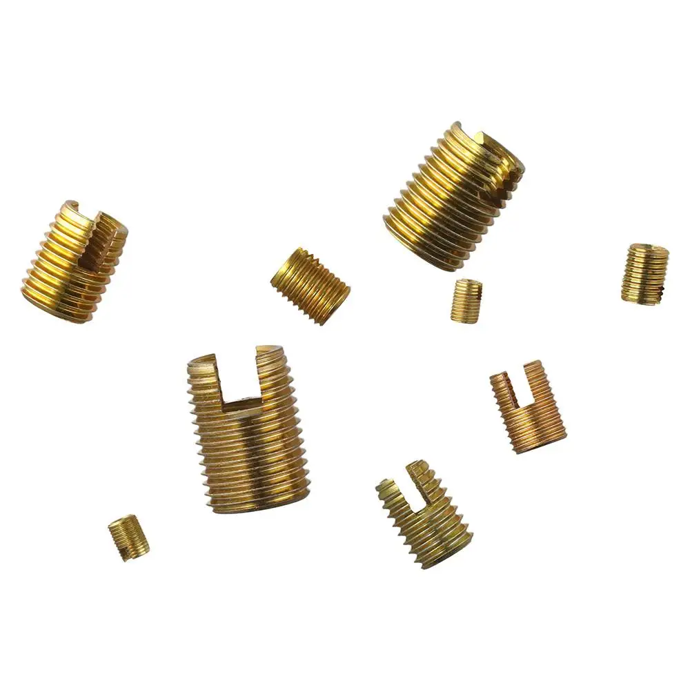 20Pcs 302 Carbon Steel Self Tapping Thread Inserts Various Sizes Thread Repair Inserts for Automotive Rail Vehicle Industry