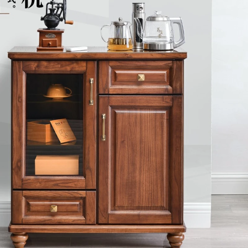 Solid Wood Tea Machine Home High-End Living Room Bottom Bucket Automatic Intelligent Water Dispenser Integrated Cabinet