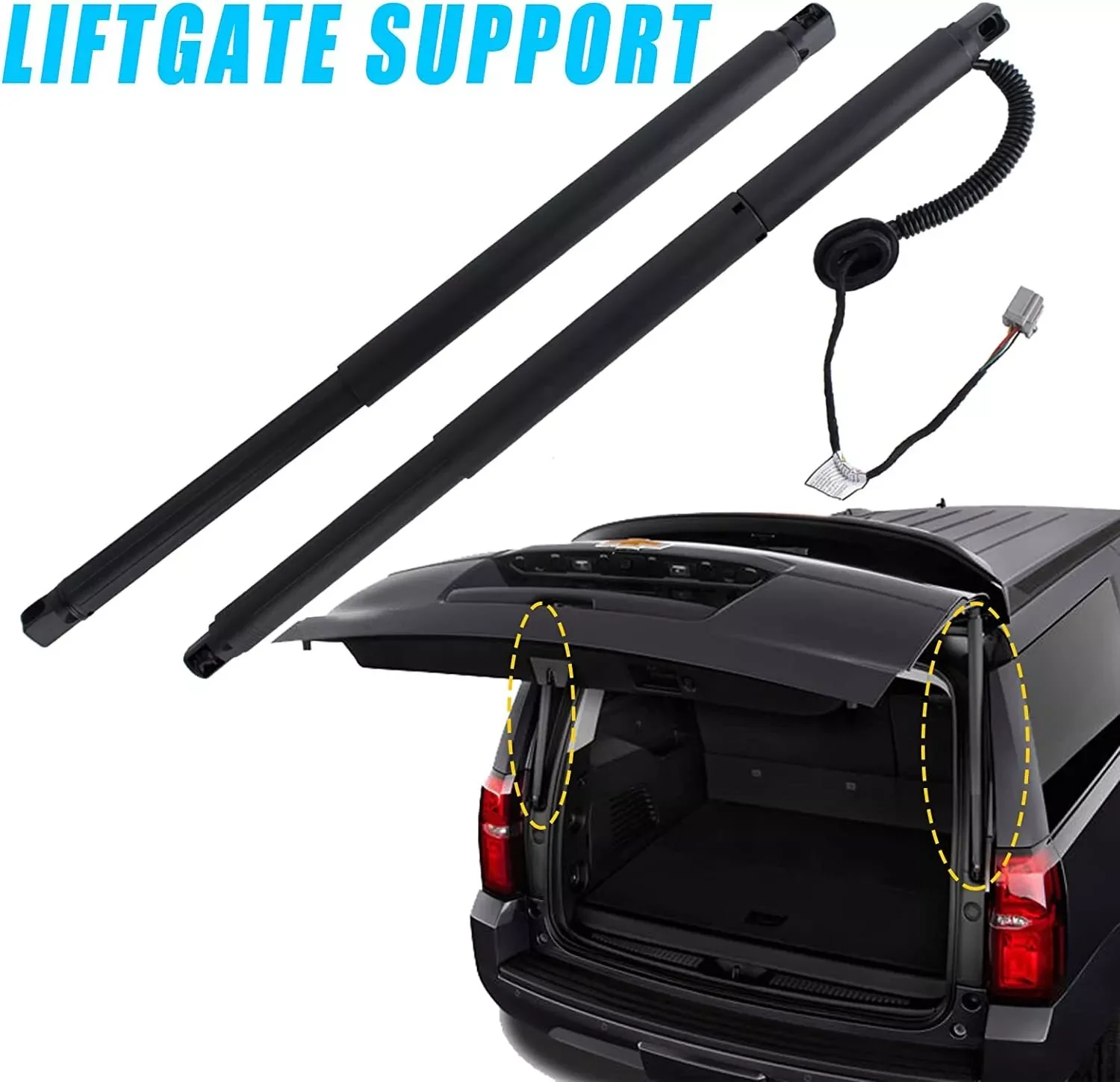 For Chevy Tahoe Suburban GMC Yukon Escalade 2015-2020 Power Hatch Lift Support Electric Tailgate Shock Strut 84306929 23408748