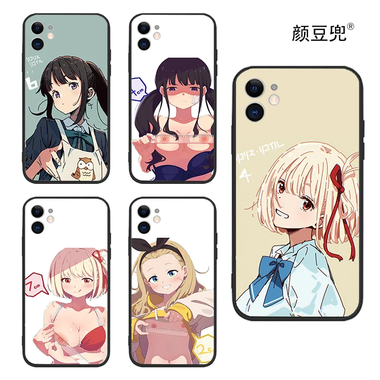 

Lycoris Recoil Anime Chisato Nishikigi and Takina Inoue Phone Case For Apple iPhone 13 12 11 Pro Max Mini XS Max XR X 7 8 Plus