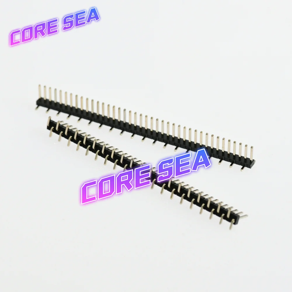 1.27mm misaligned pin arrangement 1X40P 1 * 50P single row vertical patch pin arrangement misaligned