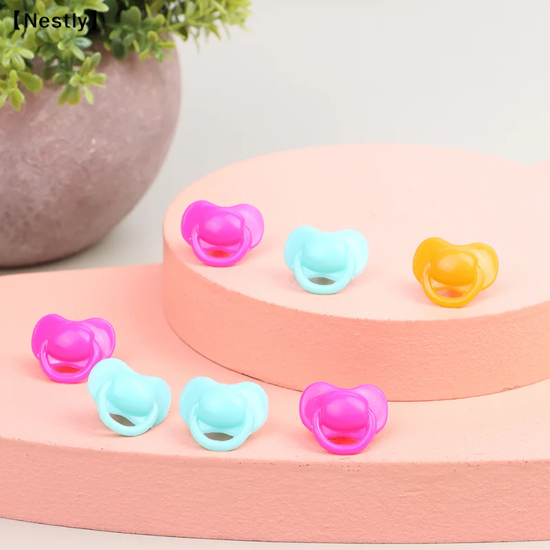20Pcs Miniature Doll Pacifier Expression Pacifier Toy Accessories Plastic Toys Playhouse Toys Children's Doll House〔Nest〕