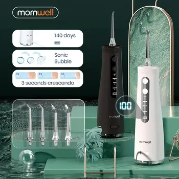 Mornwell 5032 Dental Oral Irrigator Teeth Whitening Home Appliance Sonic Water Flosser 280ML Tank Teeth Cleaner Dental Water Jet