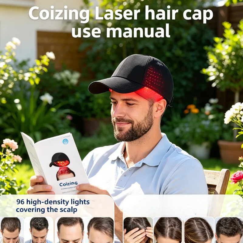 

Professional Grade 96 Laser Cap LLLT Therapy for Androgenetic Alopecia Hair Regrowth Superior Coverage Physiotherapy