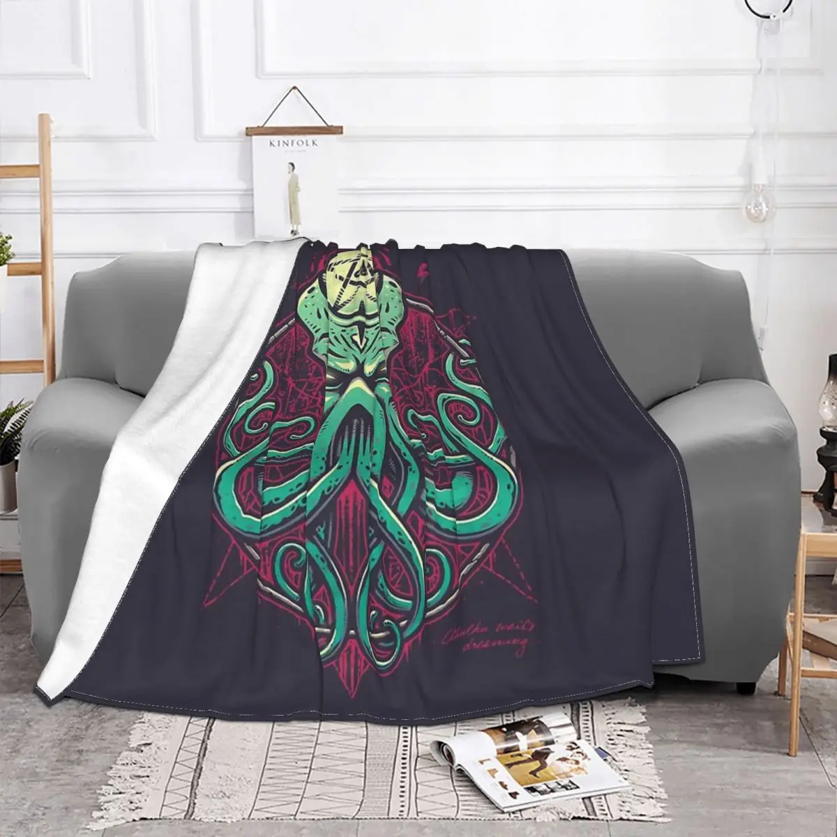 The Call of Cthulhu Animal Awakens Portable Warm Throw Blankets for Bedding Travel