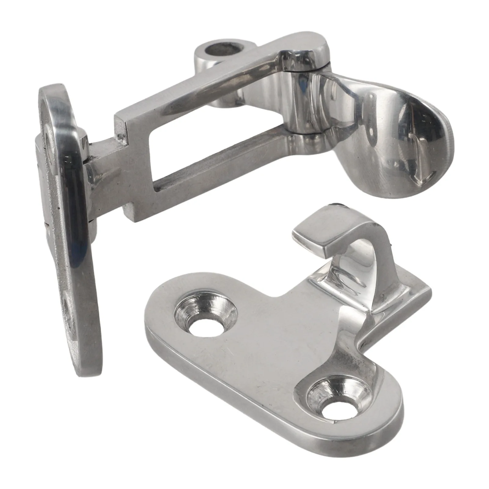 316 Stainless Steel Latch Lockable Clamp Latch Flush Screws And Holes Mirror Polishing Process Padlock Hole Feature