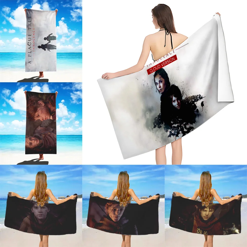 

The Tale Innocence Beach Towel Microfiber Sand Free Quick Dry Soft Sandproof Pool Towel Gift for Women Travel Gym Shower Camping