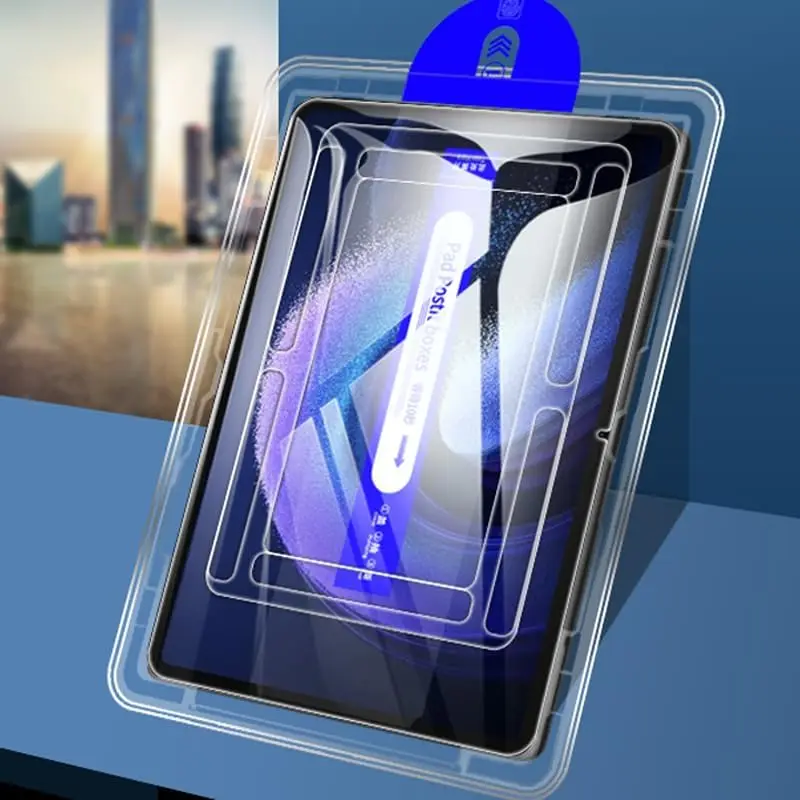 1 قطعة واقي للشاشة من الزجاج المقسى خالي من الغبار لهاتف Xiaomi Pad 7 Pro 6 5 SE 11 Pro Redmi Pad 8.8 6s 7s Pro تغطية بنقرة واحدة