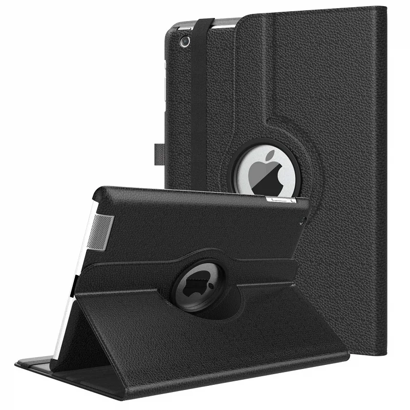 

Funda For iPad 2 A1395 A1396 A1397 Case Cover For Apple ipad case 2 2011 Release 360 Rotating Folio Flip Stand Pu Leather Cases