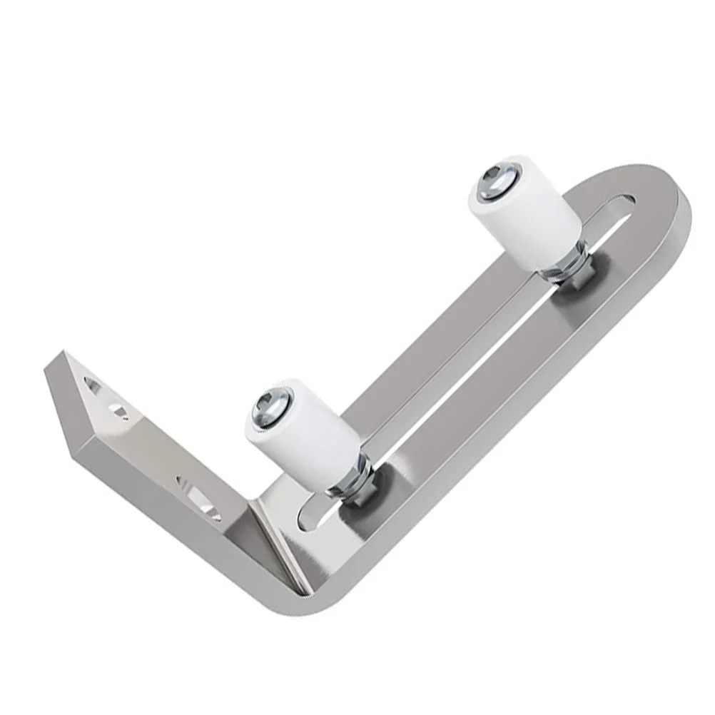 ตัวกั้นรางเลื่อนแบบปรับได้ 1 ชิ้น สำหรับรางเลื่อนประตูบานเลื่อนแบบรางล่าง อุปกรณ์ยึดรางเลื่อนประตูบานเลื่อน