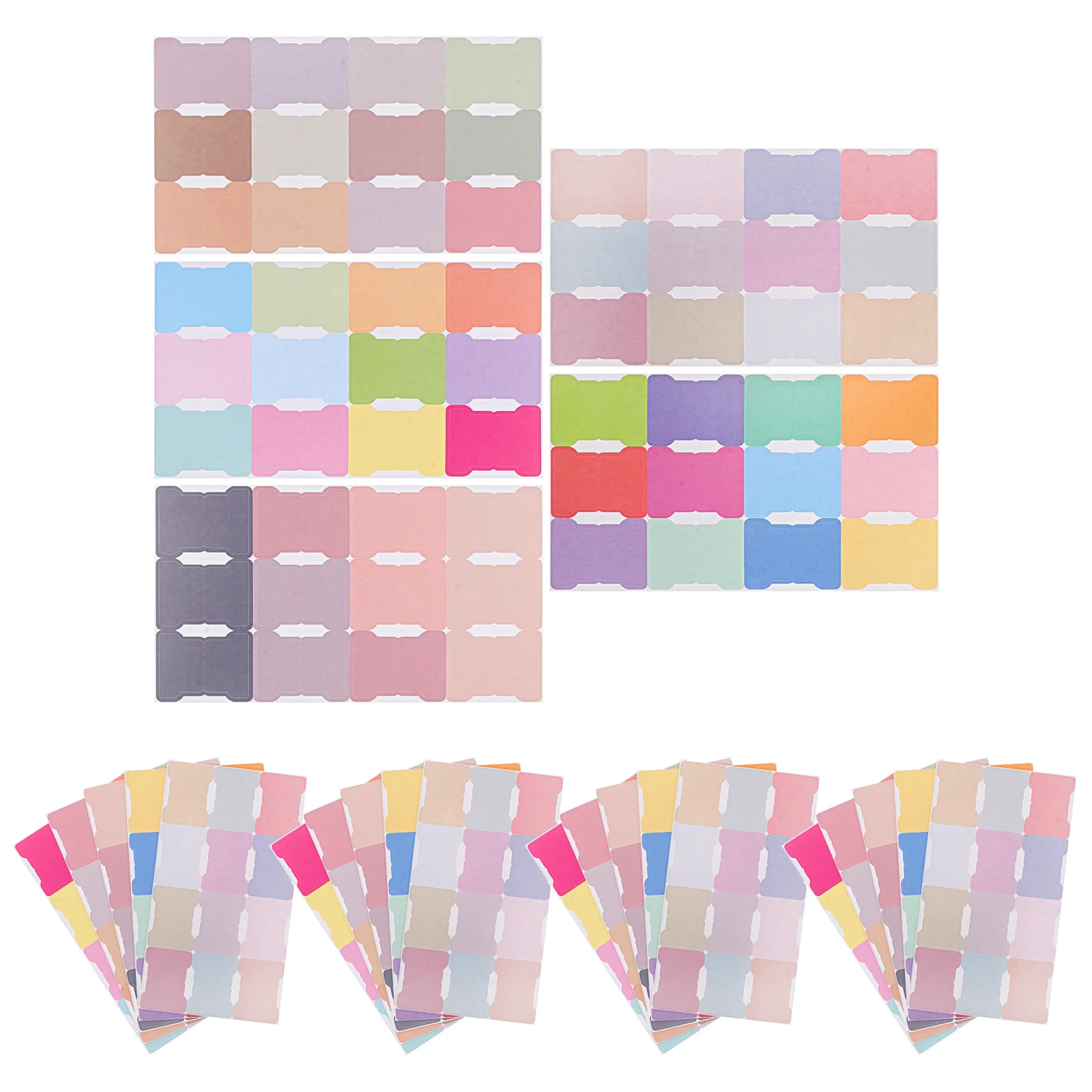 5 Pcs Index Label Colorful Stickers Adhesive Monthly Planner Tabs Calendar Grasp Blank Dividers Note