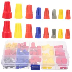 102PCS screw-type cap connector car wire connector screw terminal covering nut, rotation conversion spring lid terminal, wire co
