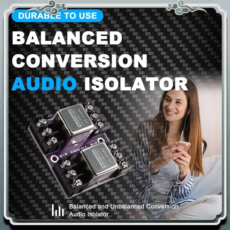 

Premium High-Fidelity Audio Isolator Transformer 600:600 Ohm For Balanced/Unbalanced Audio, 20Hz-20Khz, PX-21608