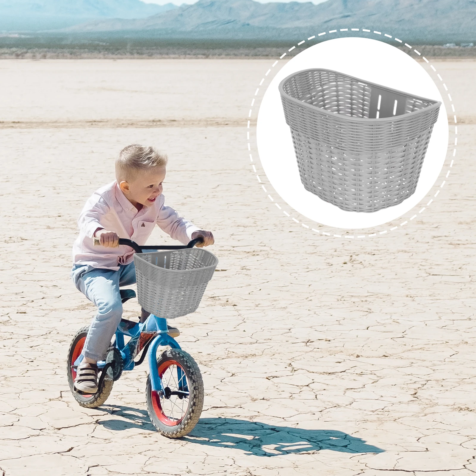 

Sturdy Waterproof Cycling Universal Bike Accessory Aluminum Alloy Frame Large Capacity Bicycle Storage Fake Woven Design