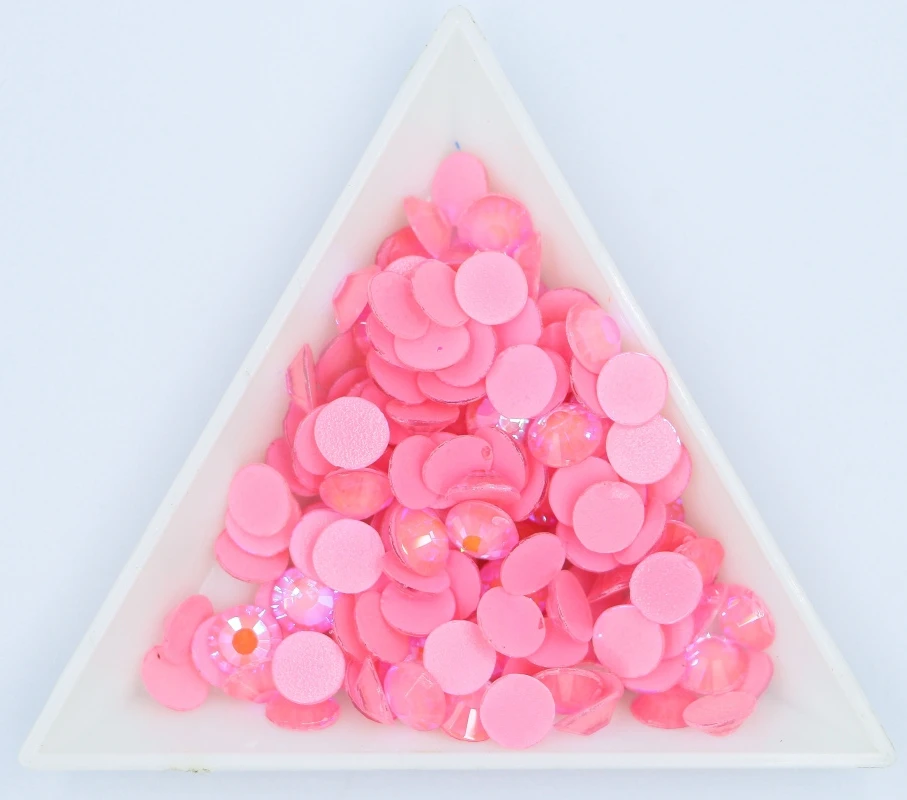 All Sizes Colors Fluorescence Glass Nail Art Rhinestones SS6-30 Strass Nail Art Decorations Rhinestones Luminous Crystal AB