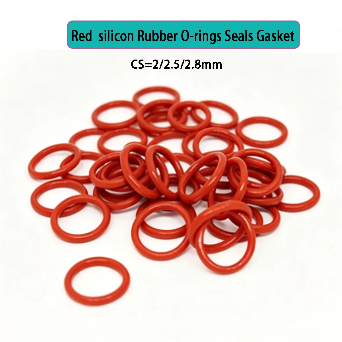 

Red Silicone O-Rings CS 2/2.5/2.8mm Heat & Waterproof Seals Gasket Washers Soft Silicone Sealing Rings