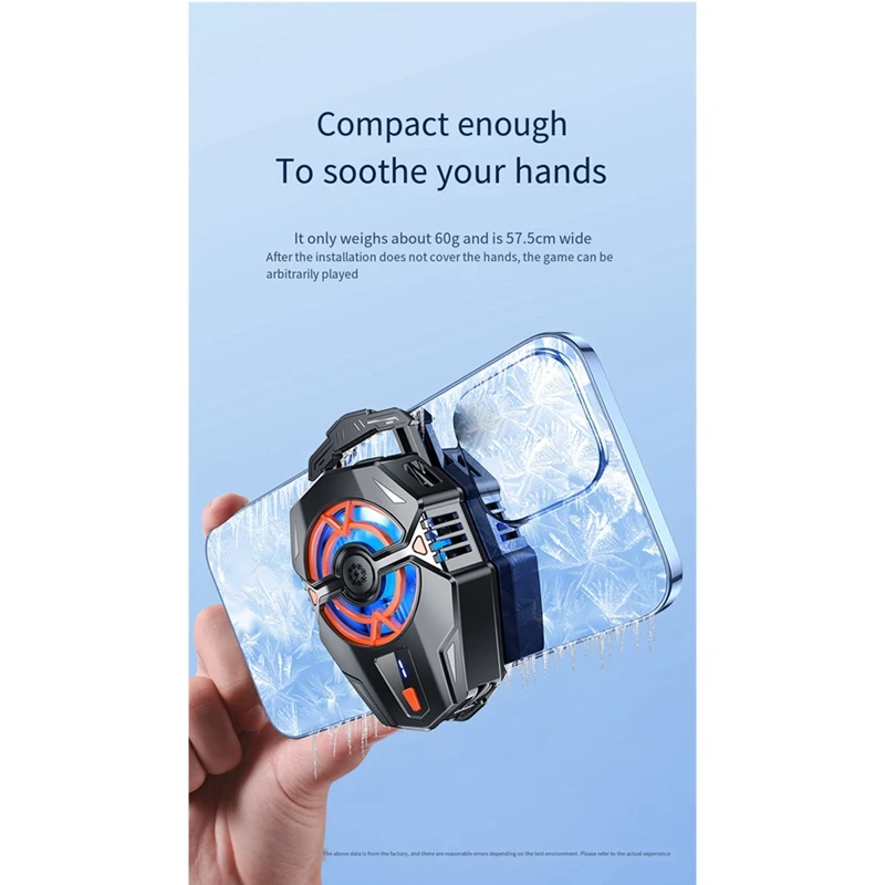 Магнитный радиатор мобильного телефона, кулер для мобильного телефона, охлаждающий вентилятор для телефона с полупроводниковым охлаждающим чипом, для мобильных игр, прочный