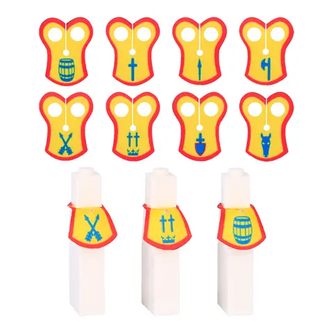 Medeltida Rom Riddare Figurer Axelrustning Flagga Byggstenar Militär Armé Soldat Vapen Krigshäst Mantel MOC Tegelstenar Barnleksak 8 best sales Lego medeltida vapen - №6