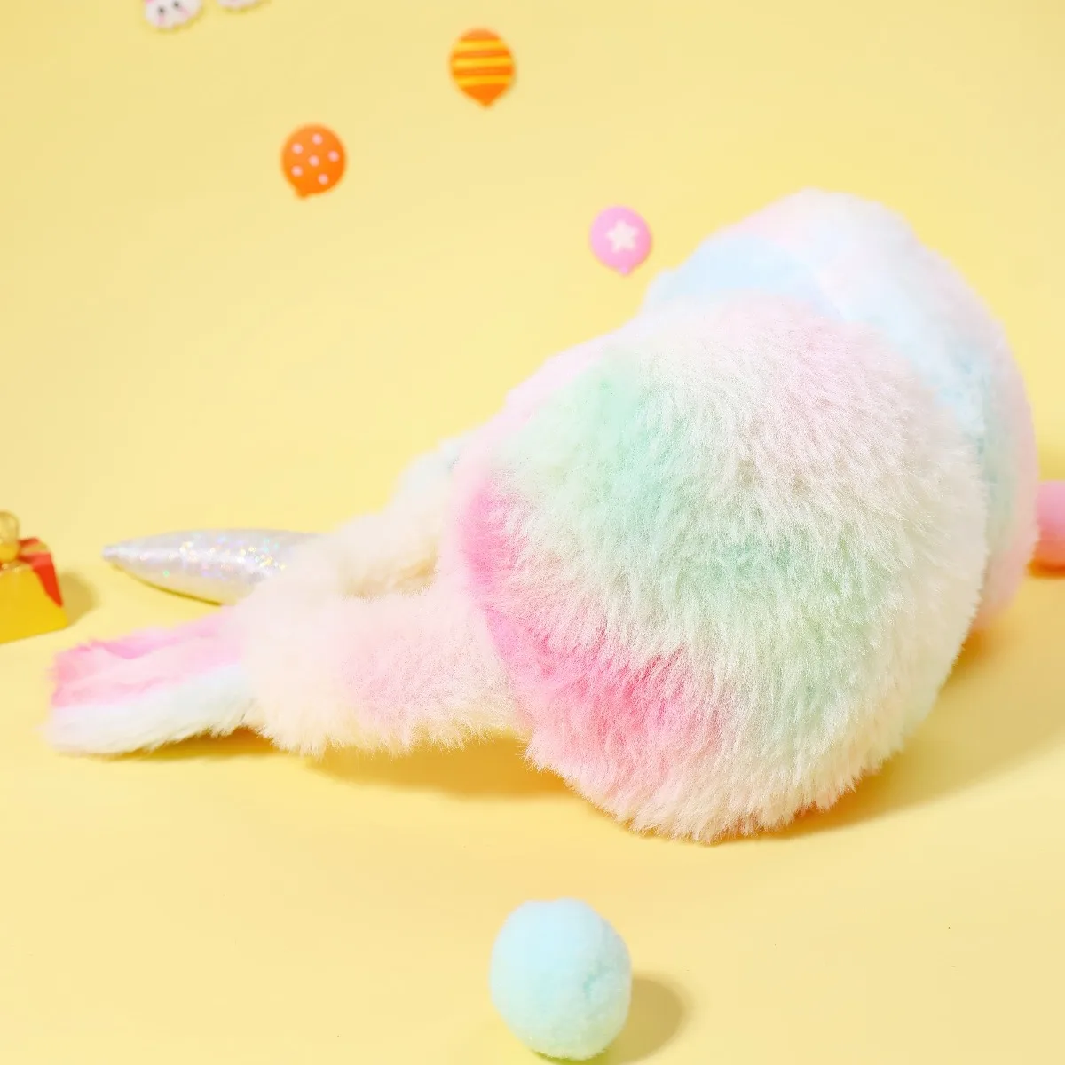 Cute Unicorn Cat Ear Earmuffs Plush Fur Headband Ear Warmers for Women and Kids Fluffy Earflaps for Winter Cycling