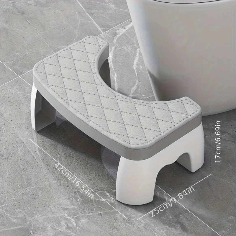 Portable Plastic Toilet Stool For All Ages Comfortable Posture Squatting Bathroom Pooping Aid Toilet Squat Stool